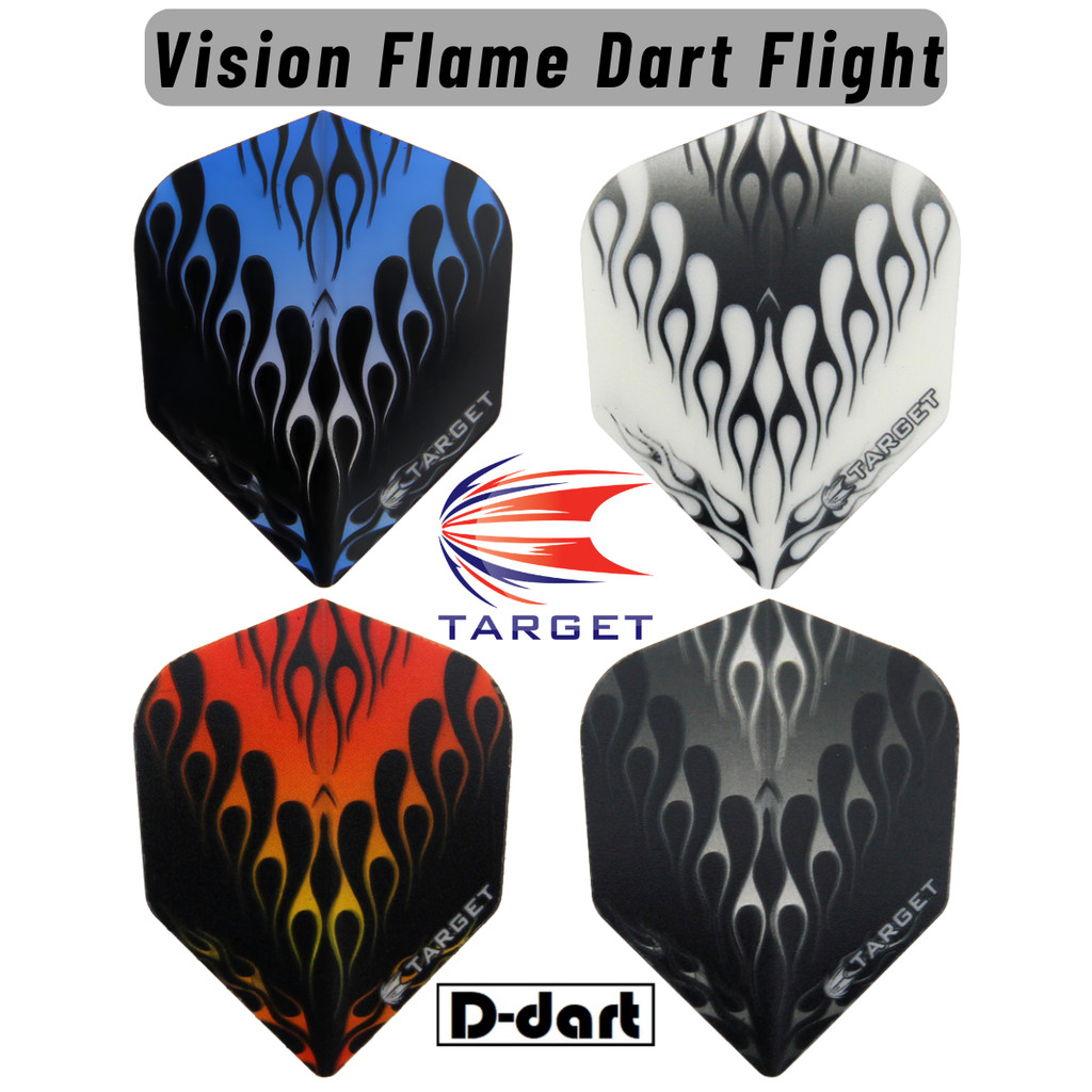 TARGET DARTS FLIGHT- 3 ชิ้น/แพ็คVision No.6 Flame Dart Flights