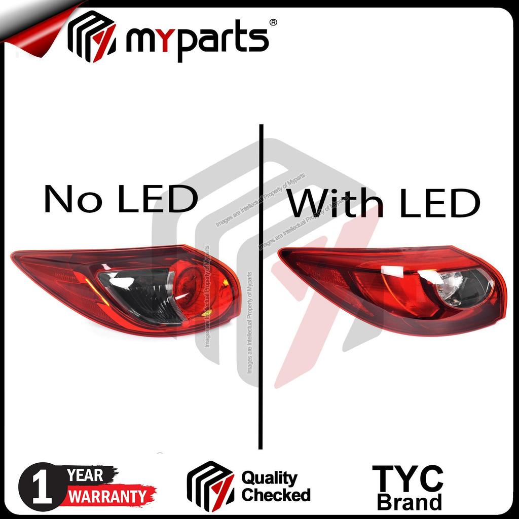 TYC Mazda CX-5 CX5 KE 2012-2017 (พร้อม/ไม่มี LED) ไฟท้ายไฟท้ายไฟท้ายไฟท้ายด้านนอก Lampu Belakang