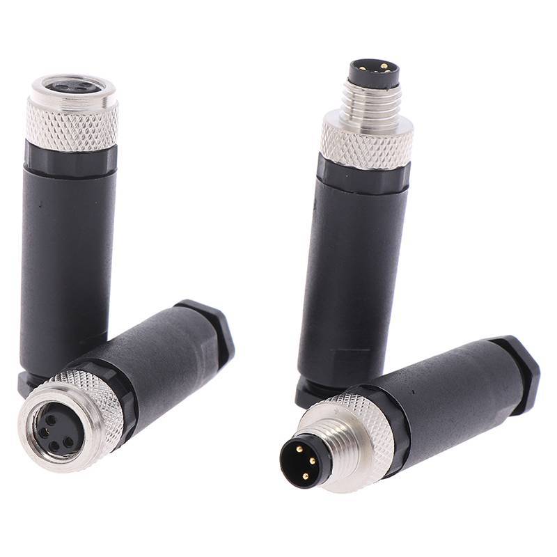 Activeeyw] 1 PC M8 Sensor Connector 3/4 Pin ปลั๊กมุมตรงชาย/หญิงใหม่