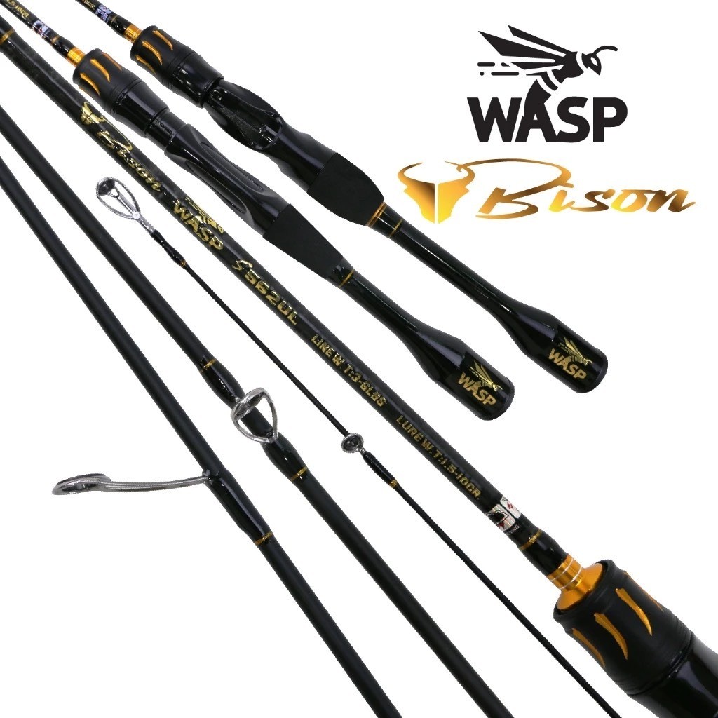 คันตีเบ็ดตกปลา Bison Wasp S562UL 5'6" UL 2 ท่อน คันสปิน ตีเหยื่อปลอม