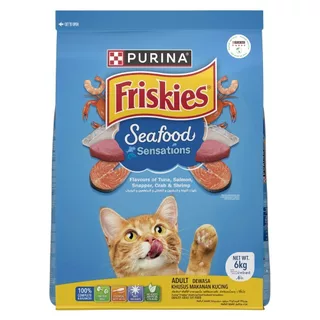 [เลือกรสชาติได้] Purina Friskies อาหารแมว 6 kg