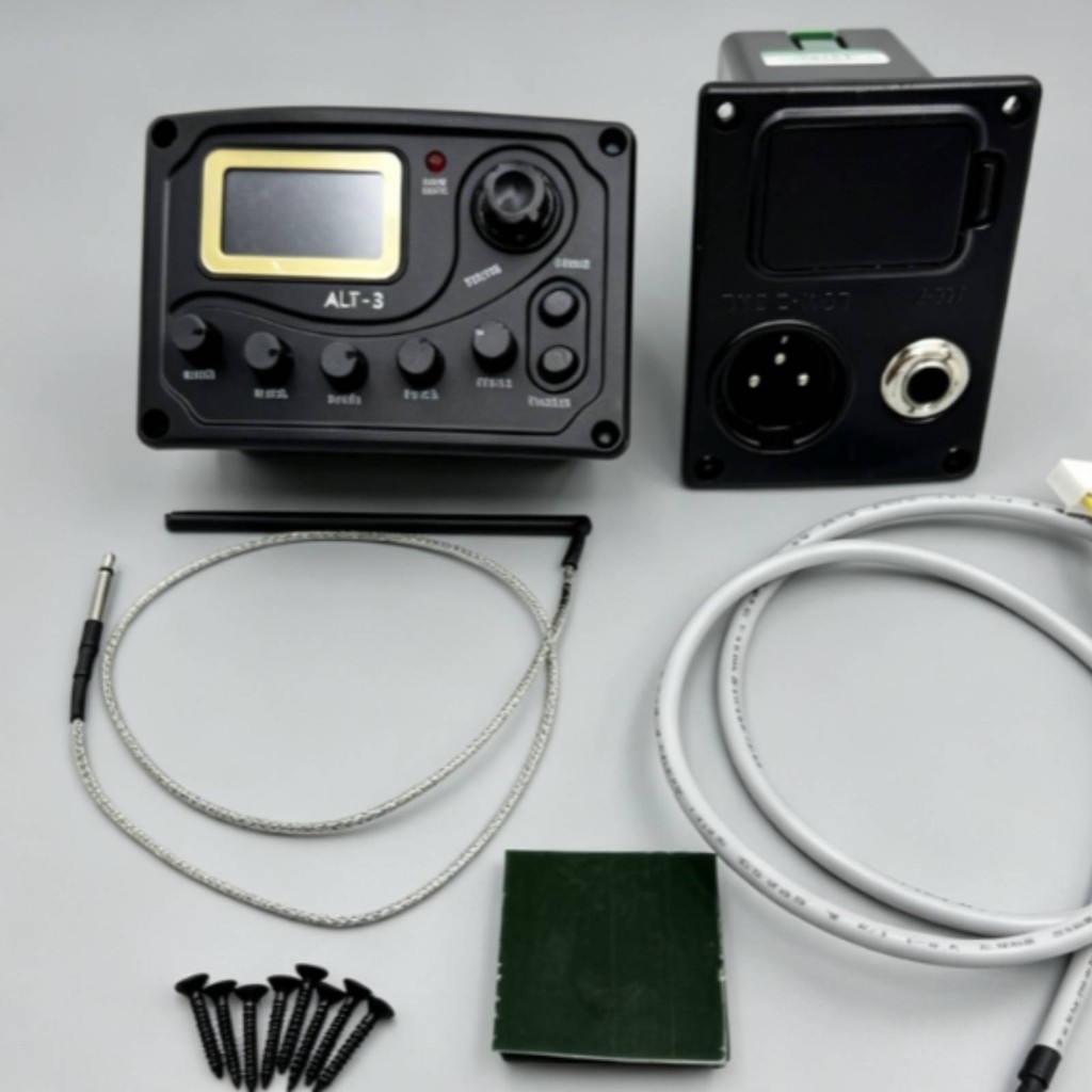 กีต้าร์โปร่ง Preamp Pickup Tuner กีต้าร์โปร่ง Five-Band Pickup Preamp ระบบเครื่องมืออุปกรณ์เสริม Onb