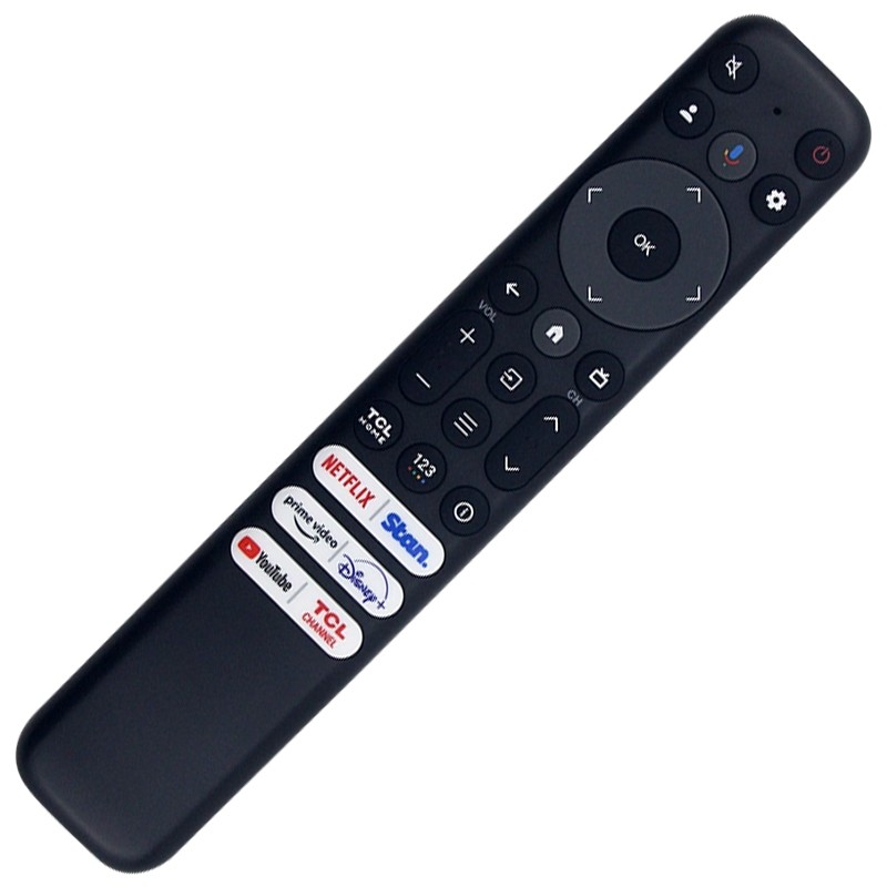 RC813 FAB1 รีโมทคอนโทรลเข้ากันได้กับ TCL TV Q6/Q7/QM8/S3/S4 series 43S470G 50S470G 55S470G 58S470G อ