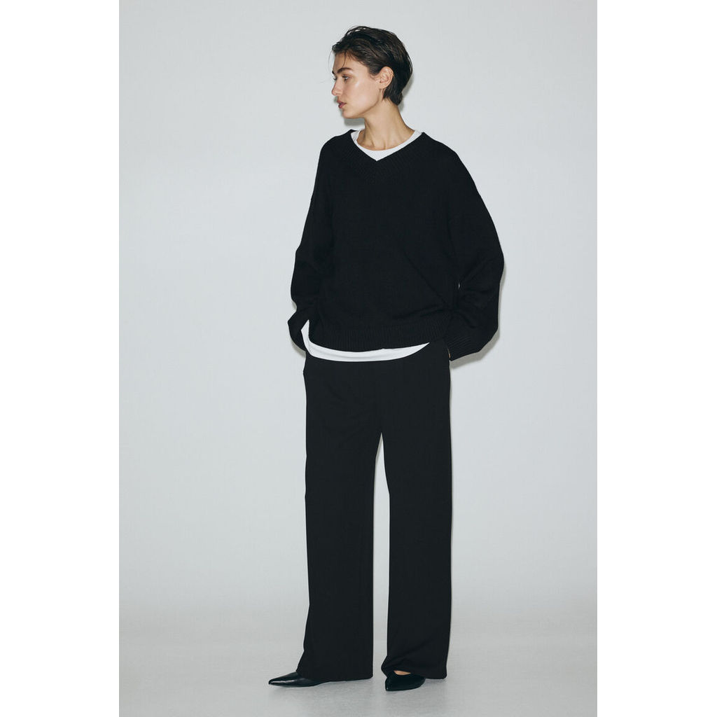 H&M(เอชแอนด์เอ็ม) กางเกงขายาวทรงกว้าง Women Wide trousers 1310014_3