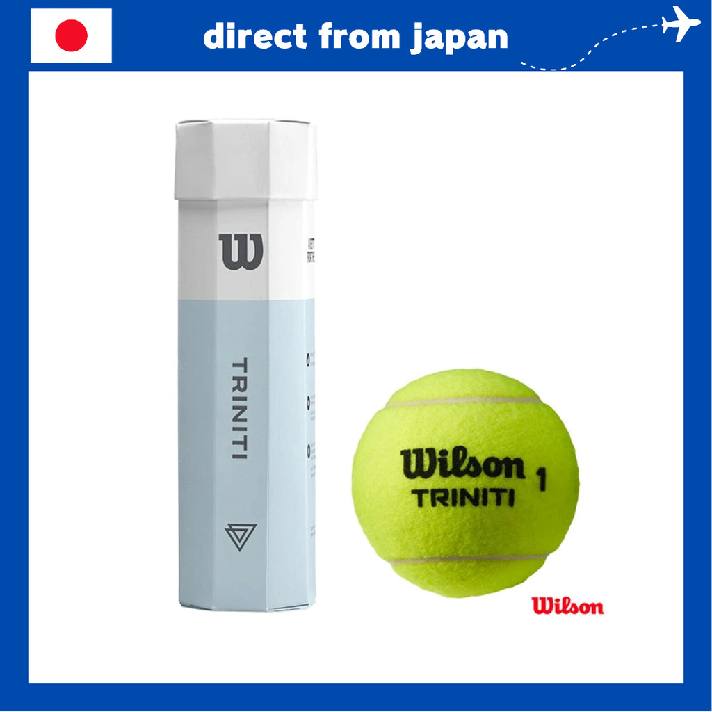 Wilson TRINITI TBALL 4 Ball Can ITF USTA Approved Tennis Balls 1 Can 4 Balls WRT115200