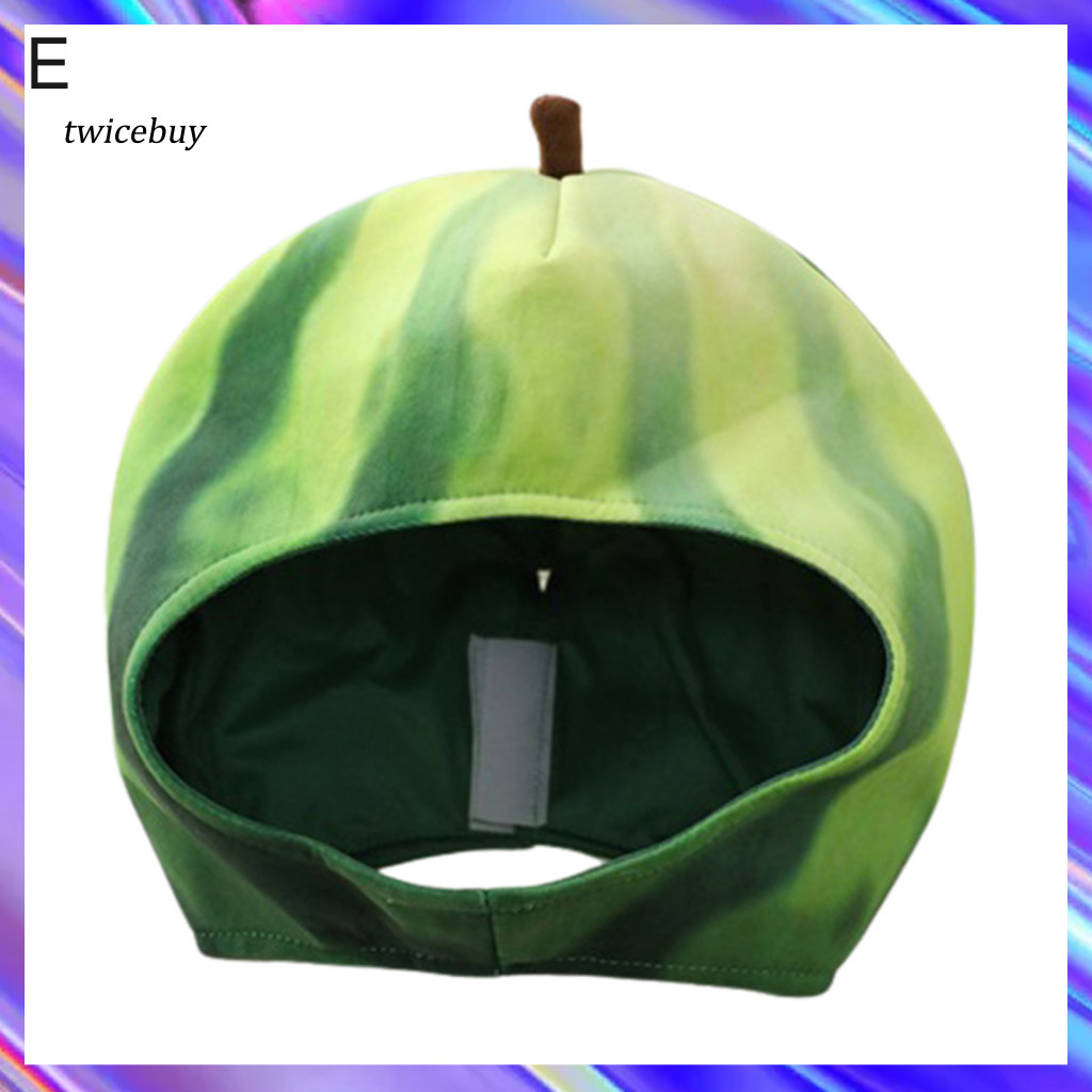 [TY] Cactus Eggplant Watermelon Sunflower Soft Plush Doll Headgear Hat Sleeping Toy