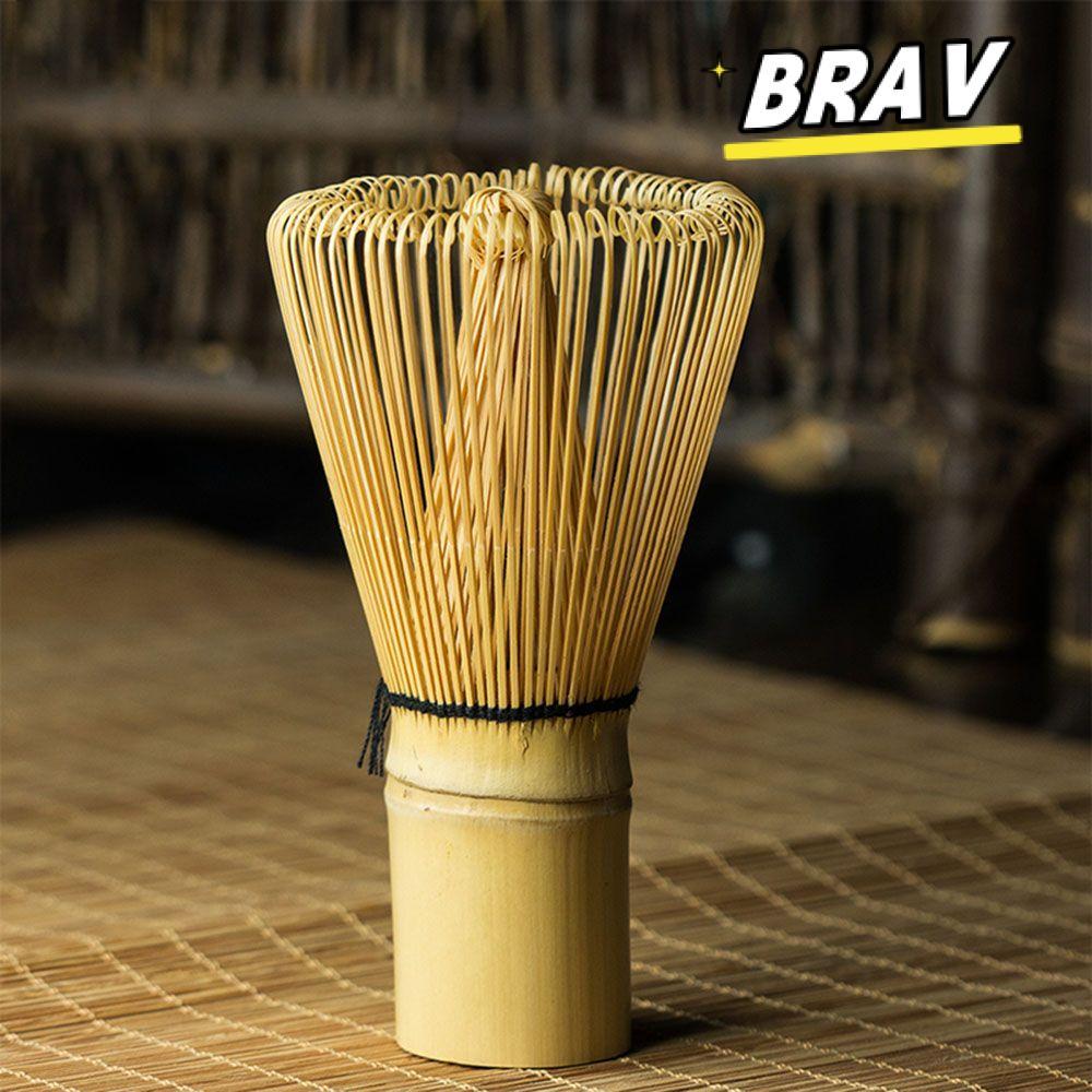BRAV 80 Fringe Bamboo Brush Home Kitchen Green Tea Matcha Bamboo Accessories