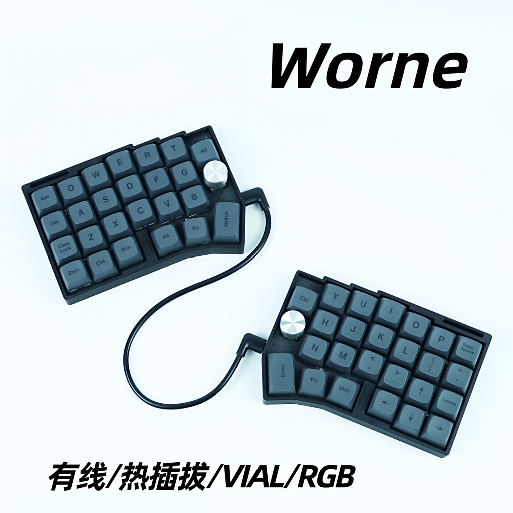 Wede Split Keyboard Two-Handed cornix Ergonomic QMK Keyboard RGBspiltKEYBORARD Preferred