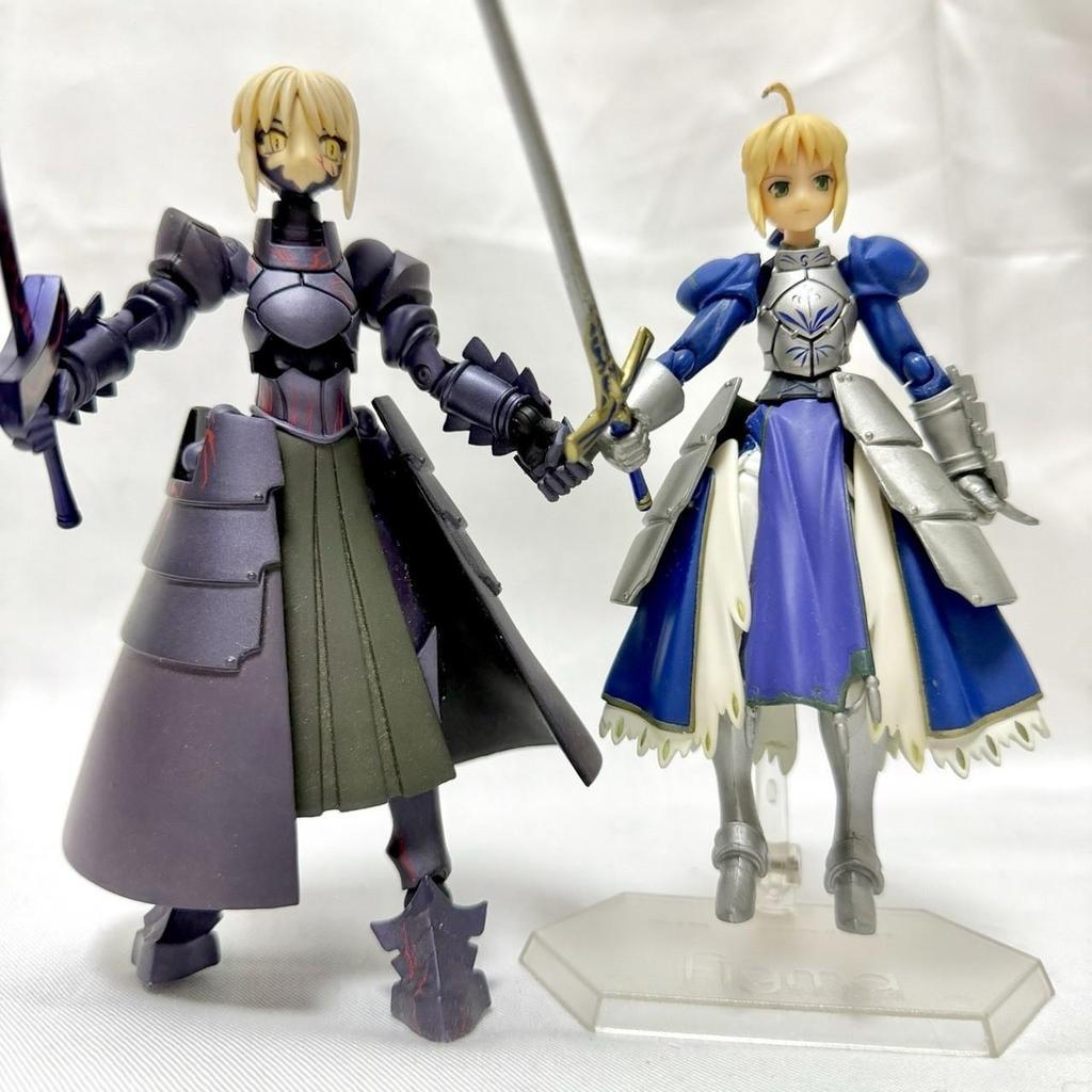 figma Saber & Saber Alter Altria Pendragon Fate Stay Night 2 Figure Set Used
