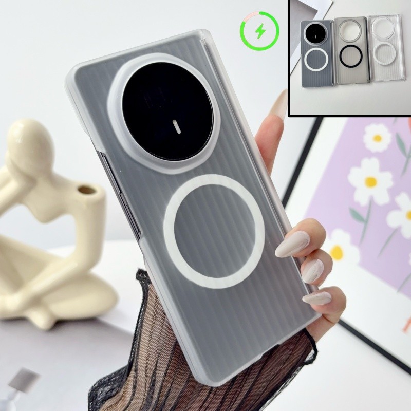 Magnetic Dual บานพับสําหรับ Honor Magic V6 V5 HUAWEI Mate X7 X6 X5 X3 รูปแบบลูกฟูกกรณี
