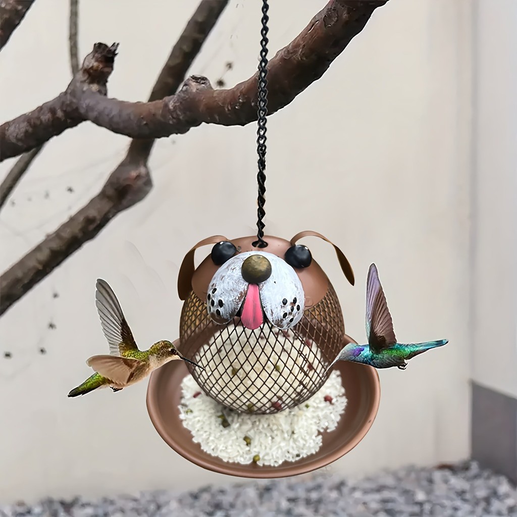 PRF โลหะกลางแจ้ง Wild Bird Feeder Garden Courtyard Anti-Squirrel Bird Feeder ตกแต่งกลางแจ้ง