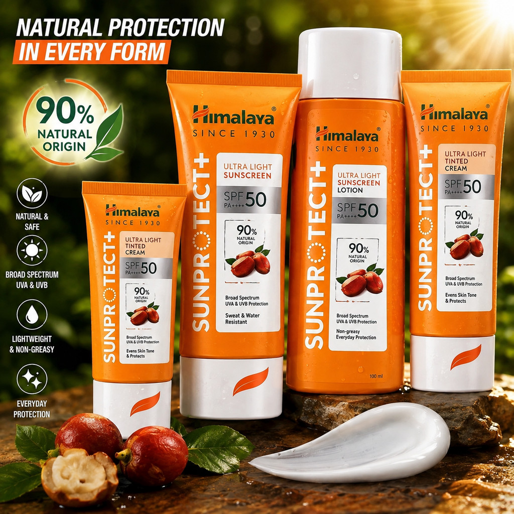 ครีมกันแดด Himalaya Sun Protect 50++++ อัลตร้าไลท์  Cream/Lotion | 30/50/100g