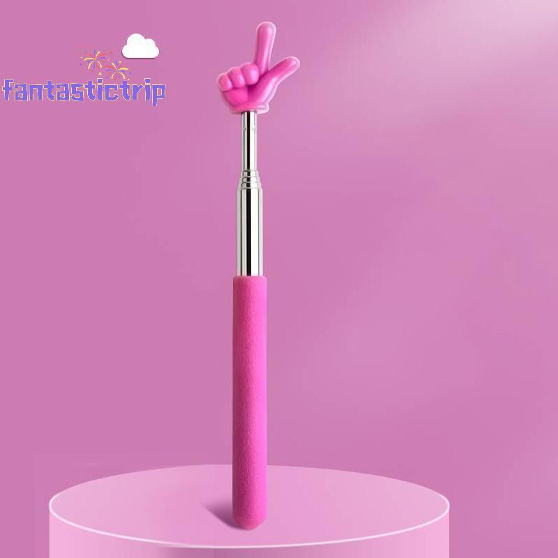 [FantastictripV] Retractable Teacher Pointer Finger Design StainlessSteel Telescopic School Teaching