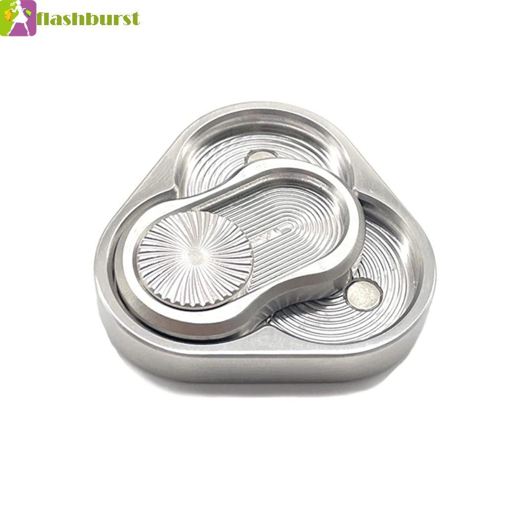 FLASHBURST สามเหลี่ยมหมุน Fidget Slider ของเล่น, ของเล่น Fidget สามเหลี่ยมสแตนเลสสามเหลี่ยม Fidget S