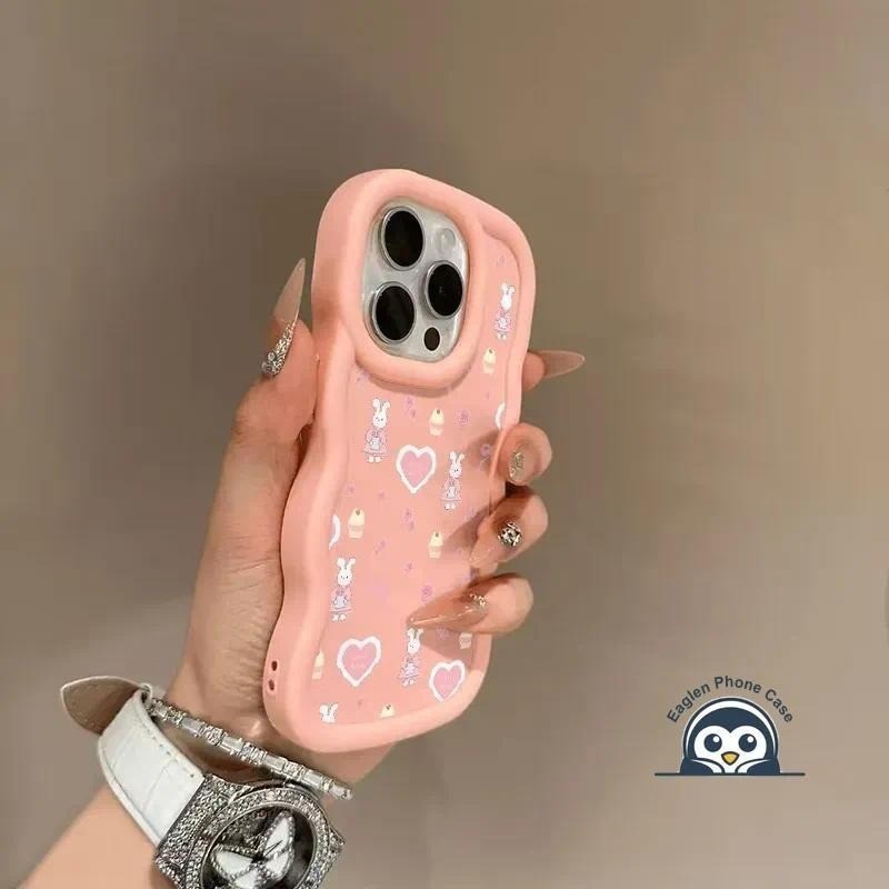 กระต่ายน่ารัก Love Macaronเคสโทรศัพท์สําหรับOPPO A73 A53 A53s A92 A72 A52 A31 A9 A5 2020 A5S A3S A12