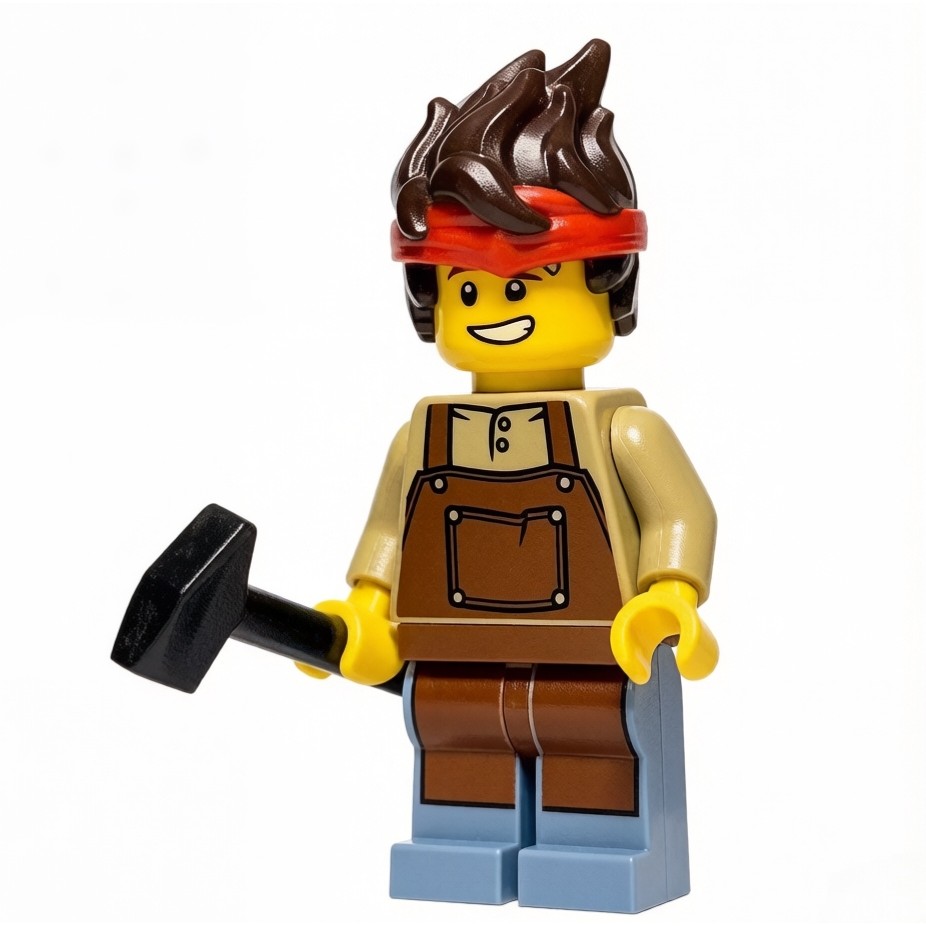 LEGO LEGO Phantom Ninja 71799 Minifigure njo830 Blacksmith Kai พร้อมมือถือพิเศษ