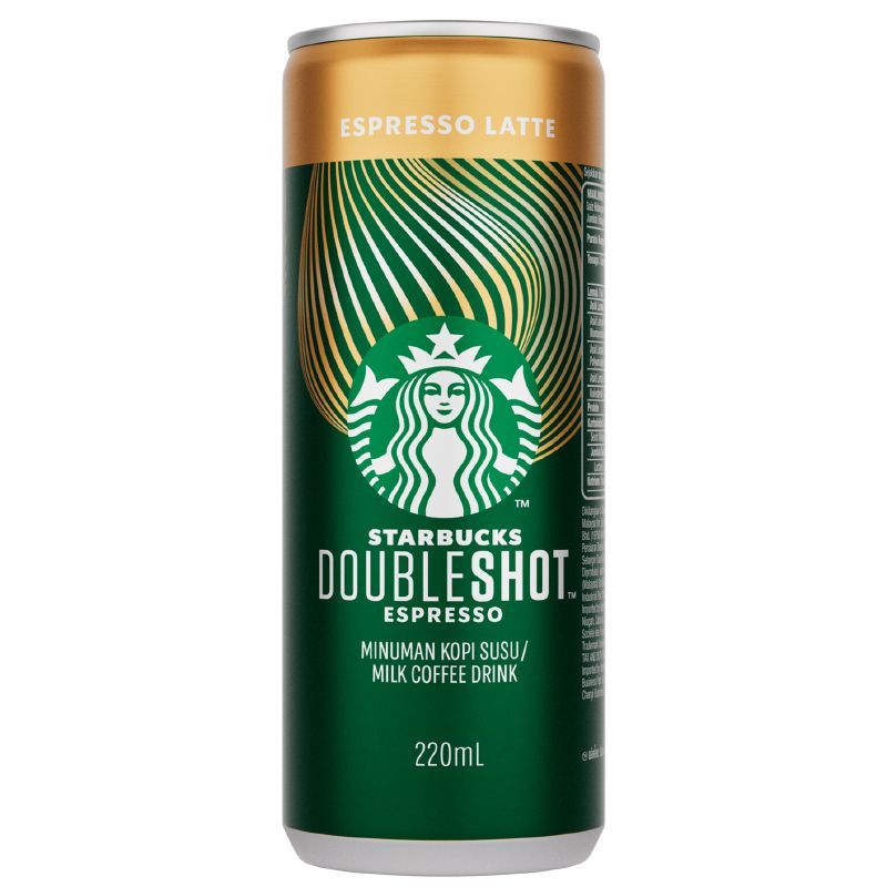 สตาร์บัคส์ดับเบิ้ลช็อตเอสเปรสโซลาเต้ 220มล. Starbucks Doubleshot Espresso Latte 220ml. [หมายเลขบาร์โค้ด 9556001299154]