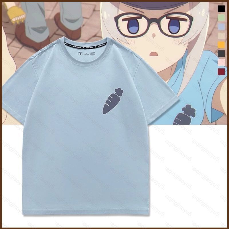 Umamusume Cinderella Grey Oguri Cap เสื้อยืดฤดูร้อนอะนิเมะแขนสั้นด้านบน