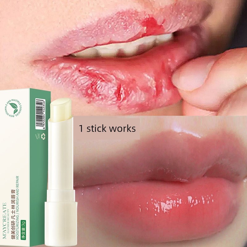 lipbalm ลิปมัน Vaseline Couple Lip Balm Cracked Lip Repair Anti-Cracked Lips Exfoliating Dead Skin M
