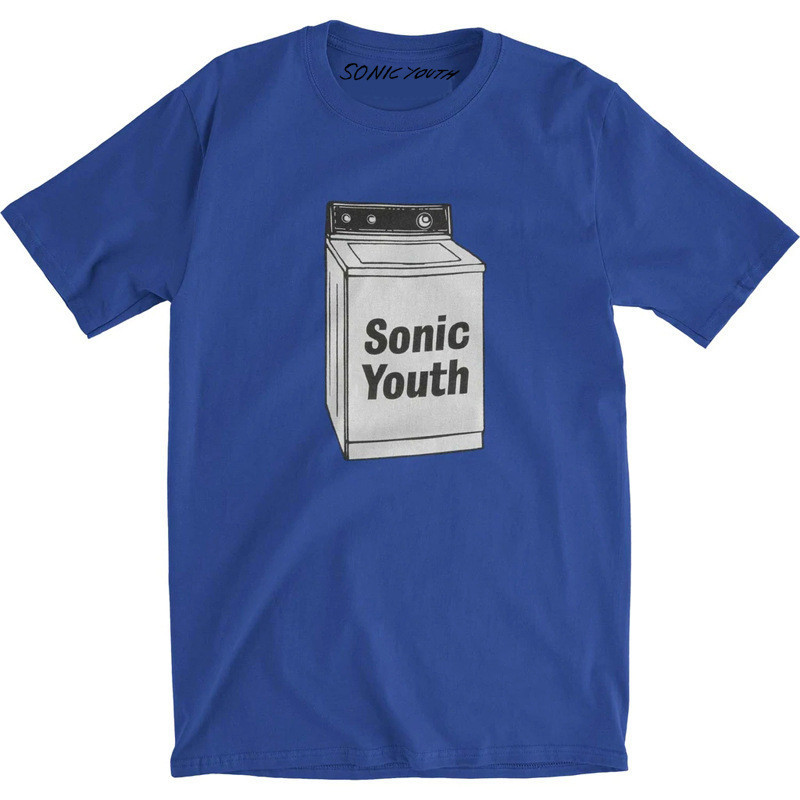 เสื้อยืด SONIC YOUTH สี Klein Blue, Sonic Youth, เสื้อยืดสีฟ้าสำหรับผู้ชาย
