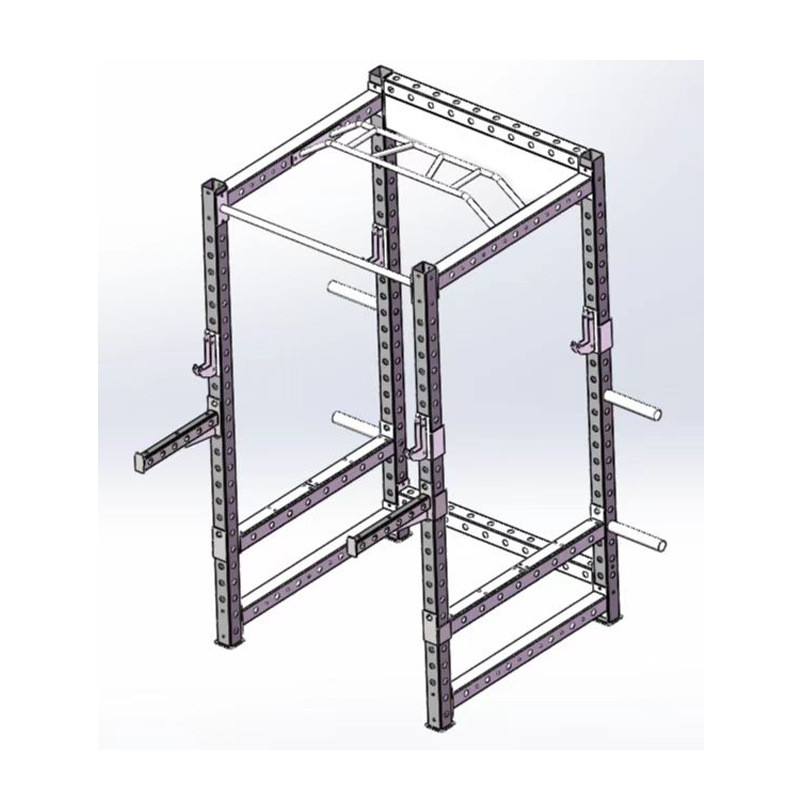 Squat Rack Gym Studio Pull-Up Bench Press Rack ในครัวเรือนเชิงพาณิชย์พับได้ Wall Squat Rack