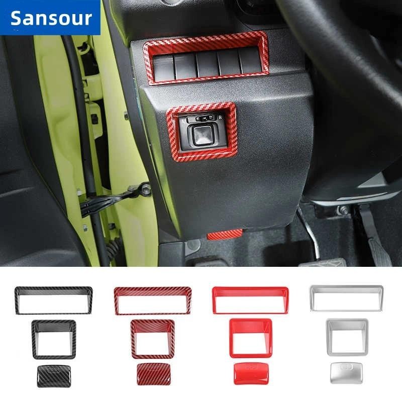 ฝาครอบตกแต่งปุ่มปรับกระจกมองหลังรถยนต์สําหรับ Suzuki Jimny 2019+ Accessoriesauto parts ของแต่งรถ