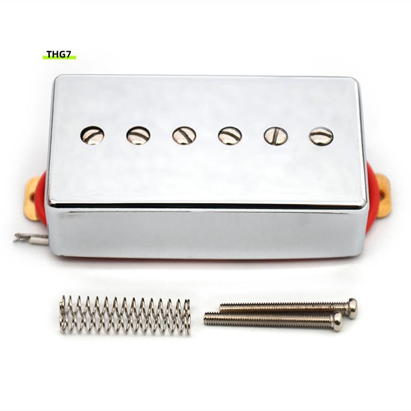 Belinda7P90 สไตล์กีตาร์ไฟฟ้า Humbucker-Sized Single Coil Pickup พร้อมสกรูปรับได้ 6 ชิ้น, 50 มม.
