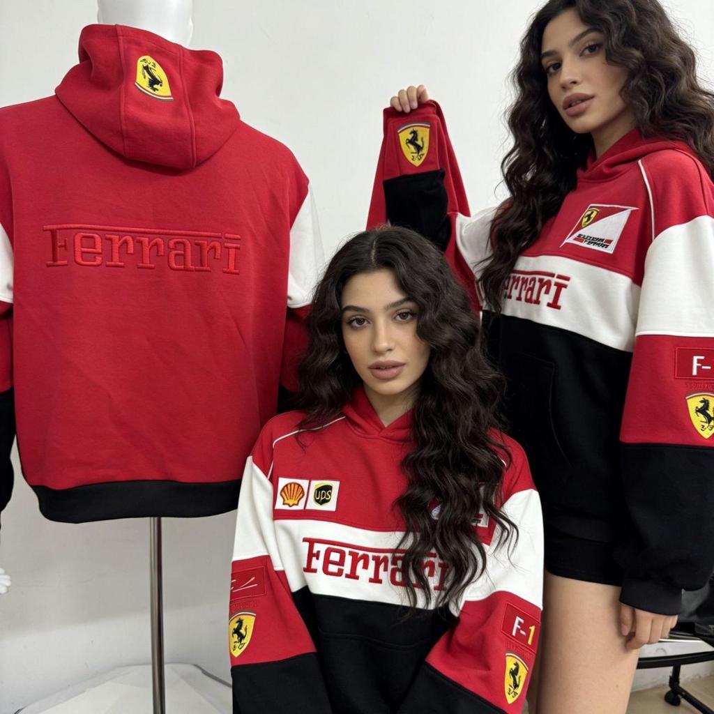 New F1 embroidered racing suit, Lewis, Leclerc, F1 vintage racing style hoodie