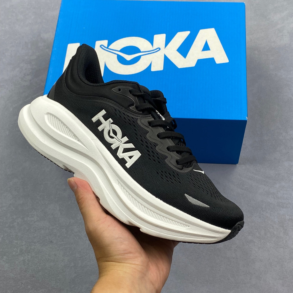 รองเท้า HOKA One Bondi 9 น้ําหนักเบา สําหรับทุกวัน กางเกงตาข่ายหนา ใช้ได้ทั้งชายและหญิง