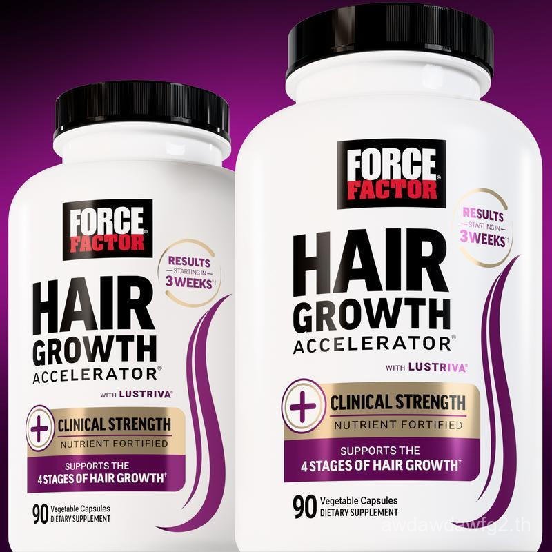FORCEFACTORHairGrowthAcleratorMultivitaminforWomen&Men,withLustriva,Biotin,Horsetail&VitaminsA,B12,C