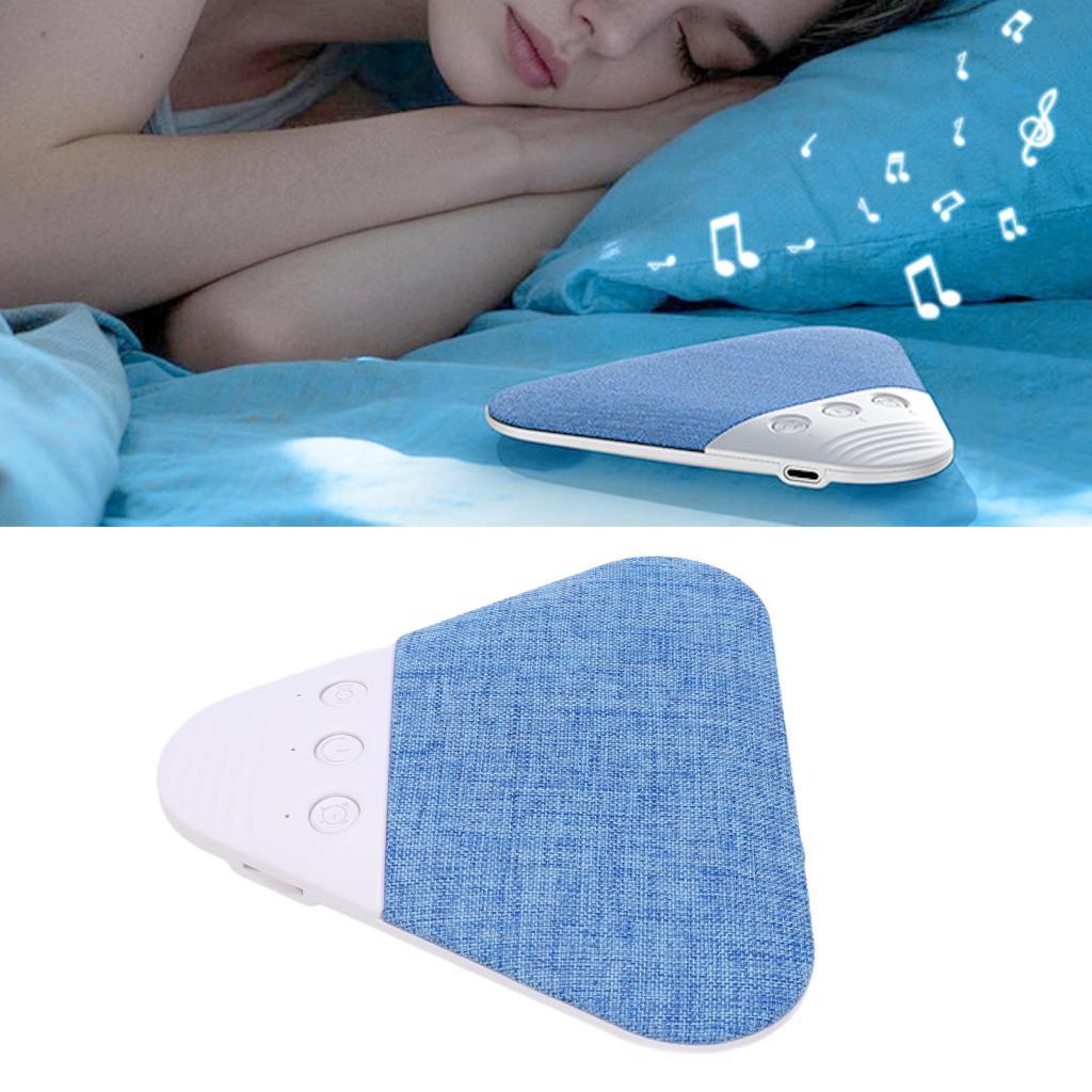 Fockety Pillow Speaker Ultra Thin Portable BT ภายใต้สําหรับการนอนด้วยเสียงรบกวนสีขาวและตัวจับเวลาการ