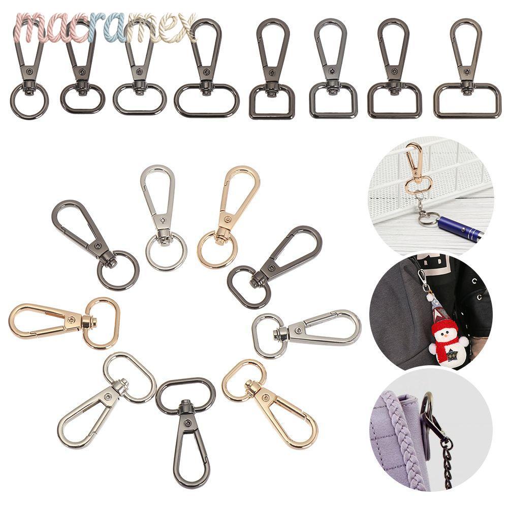 5pcs Lobster Clasp กระเป๋าอุปกรณ์เสริมโลหะแยกแหวนคอ Carabiner Snap