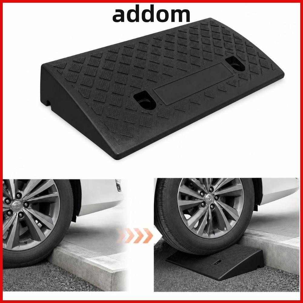 ADDOM Driveway Ramp, กันลื่น 50/70/100 มม.เกณฑ์ Ramp, แบบพกพา Heavy Duty พลาสติกล้อรถ Ramp Garage