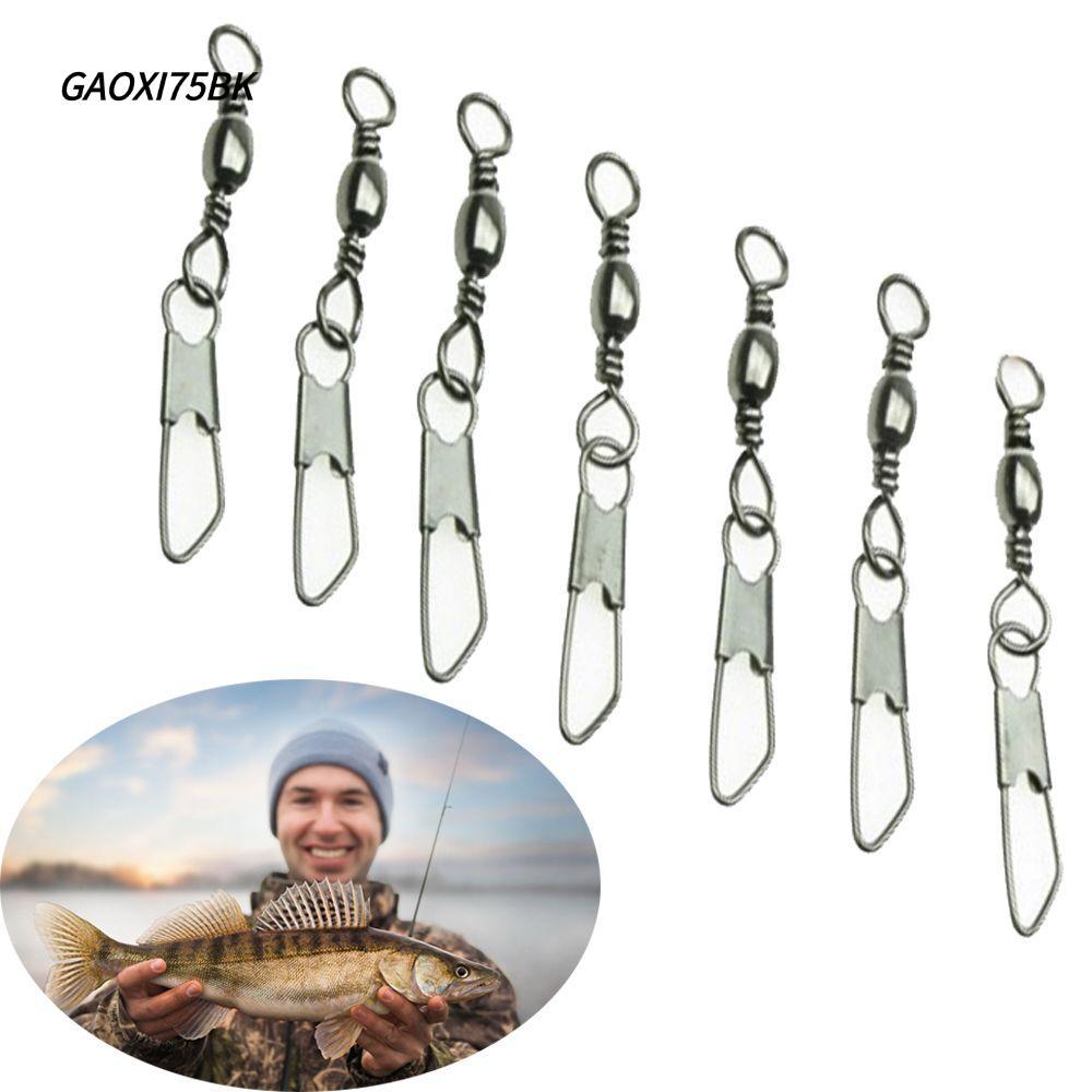 GAOXI75BK 50 ชิ้น Barrel หมุนทนทานแบบพกพา Line Tackle Fishing Connector