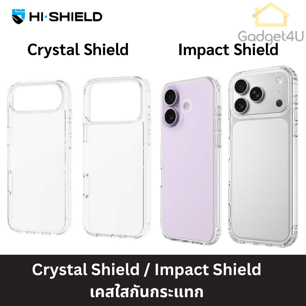 HI-SHIELD เคสใส กันกระแทก For iPhone 18 Pro Max/17 Pro Max/16 Pro Max/15 Pro Max/ 14 Pro Max/ 13 Pro Max/ 12 Pro Max/ 11