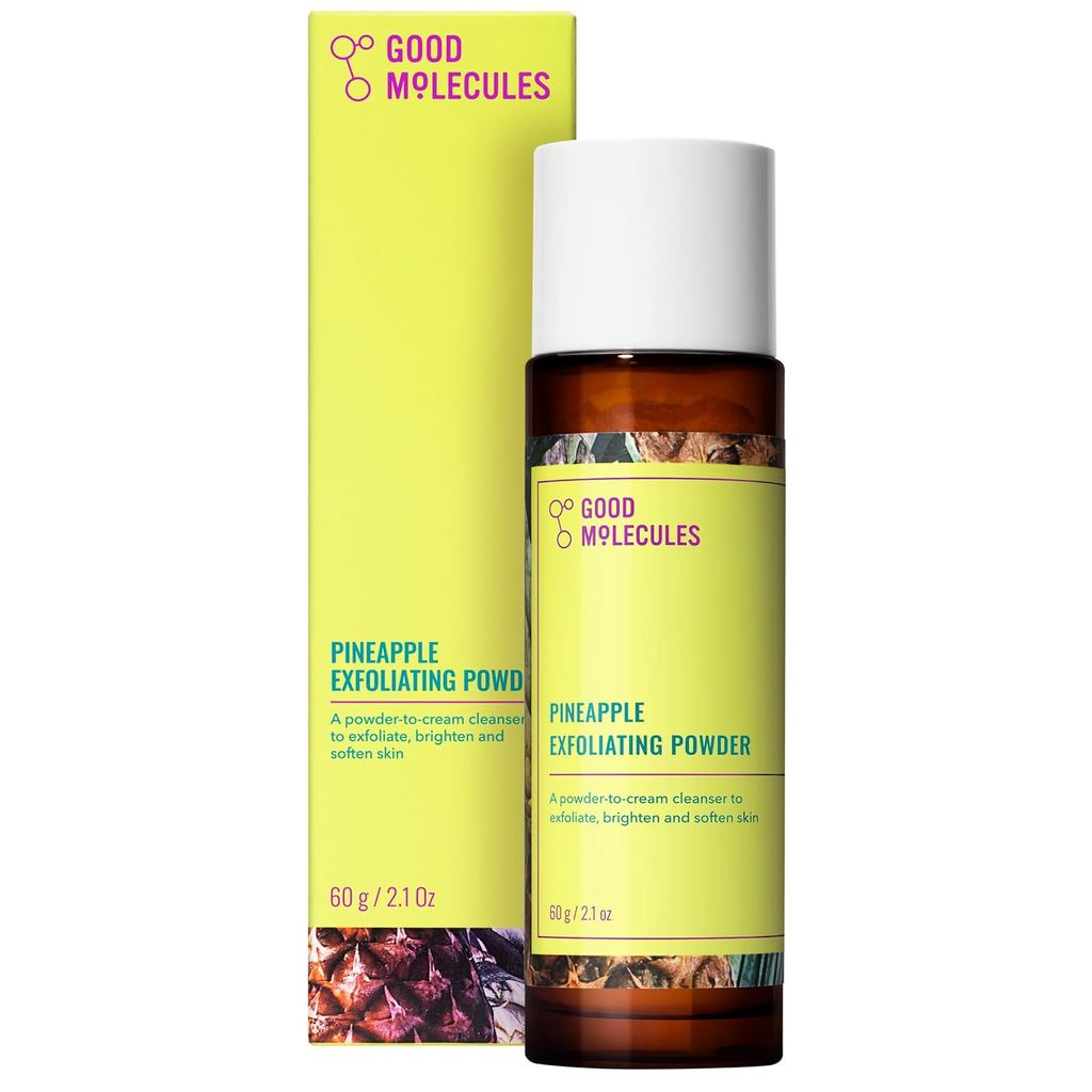 Good Molecules Pineapple Exfoliating Powder - Exfoliating Face Scrub with Natural Enzymes, Gentle Al