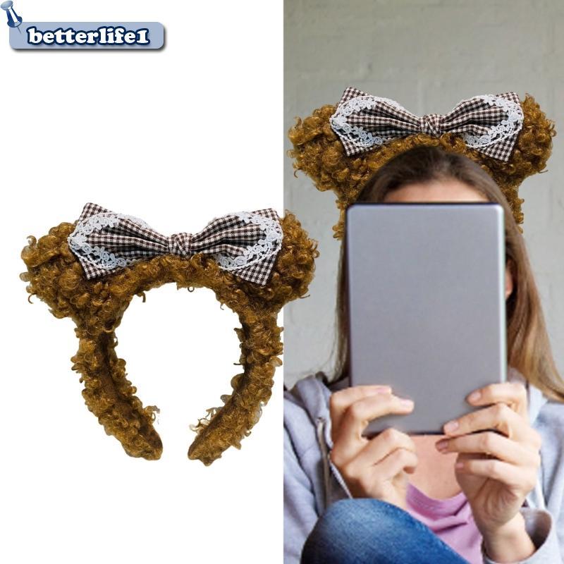 BTM COSPLAY Girls Animal Ear Headband Furry Headwear Carnivals Party Handmade