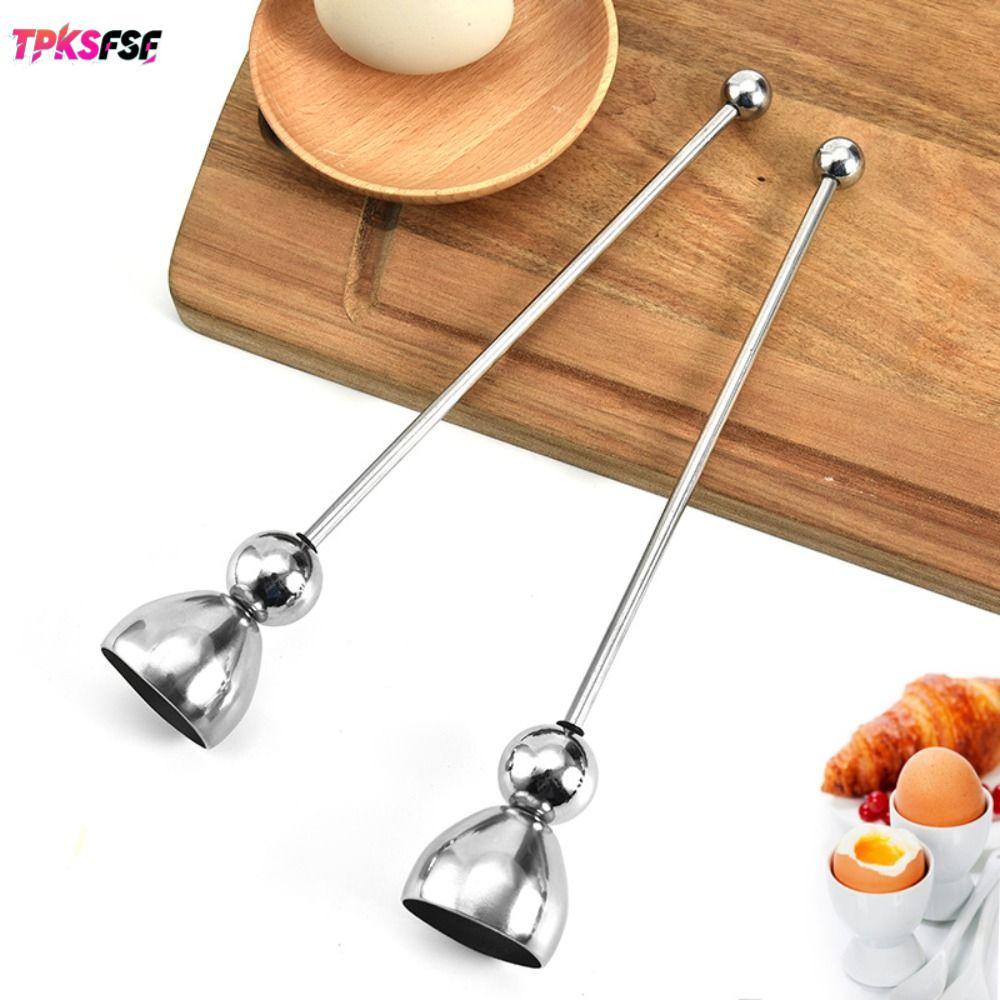 TPKSFF Egg Cracker Snipper Shell สแตนเลส Egg-Knocker Egg Cracker