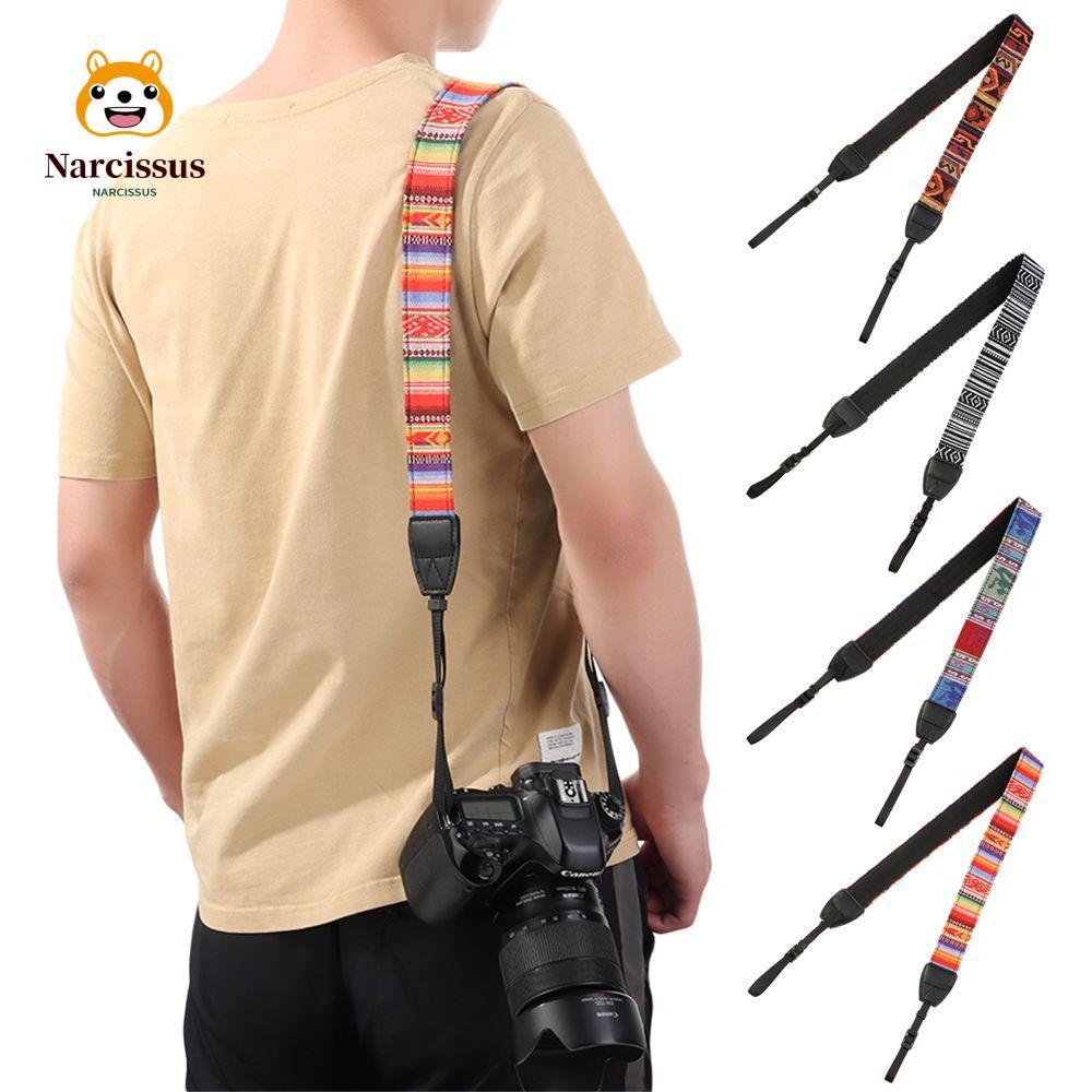 NARCISSUS SLR สายสะพายกล้องสําหรับกล้อง Nikon SLR อุปกรณ์เสริมสายคล้องคอหนัง PU ปรับได้