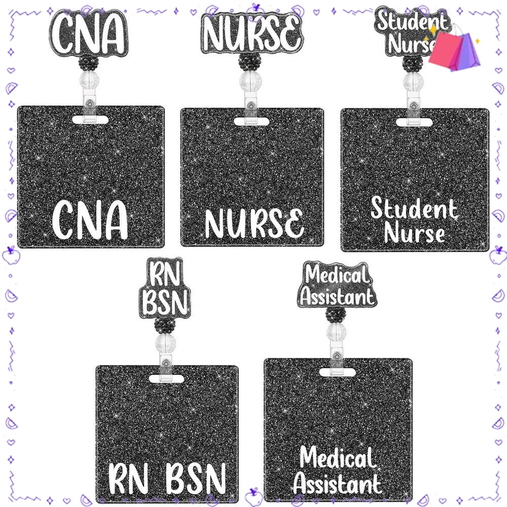 อะคริลิคผู้ถือป้ายอะคริลิคไนลอน Medical Worker Badge Holder งานพิเศษ Title High Resilience สําหรับ R