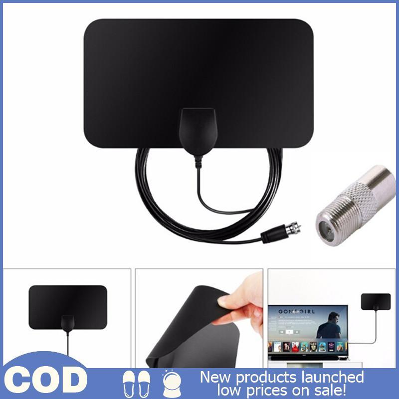 นสสสนคอททอนนนนนเดิมทีวีเสาอากาศ HDTV DVB-T2 แบน HD ดิจิตอลในร่มขยาย 50 ไมล์ช่วง TVFox