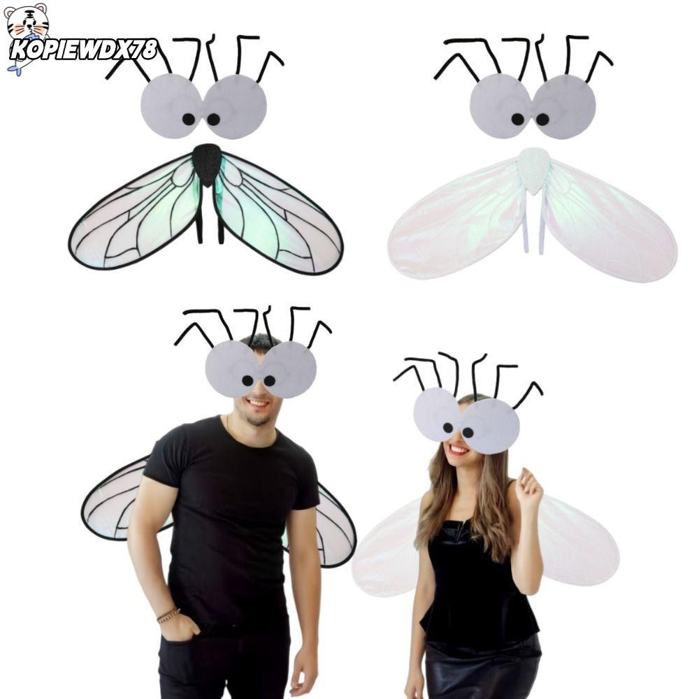 KOPIEWDX78MN ปีกคอสเพลย์สําหรับเด็ก, Fly เครื่องแต่งกายชุด Fly, อุปกรณ์เสริมประสิทธิภาพ Wing บทบาทเล