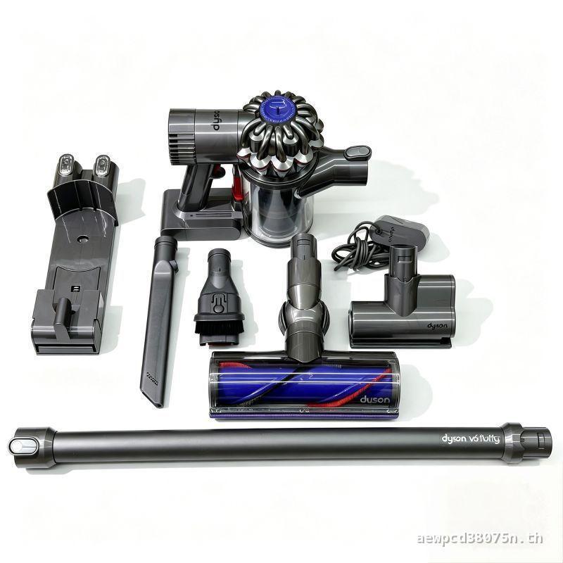 Dyson V6Fluffy + เครื่องดูดฝุ่นมือถือไร้สายในครัวเรือนเครื่องมือกําจัดไรเครื่องดูดฝุ่นเตียงเครื่องดู