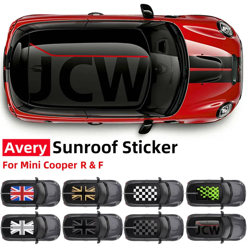 ยี่ห้อใหม่ JCW สไตล์รถสติกเกอร์หลังคาสําหรับ JCW Mini Cooper F54 F55 F56