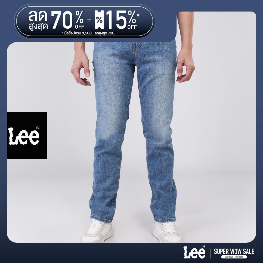 LEE กางเกงยีนส์ผู้ชาย เอวกลาง ทรงเข้ารูป Zed รุ่น LE S626MZEDF06 สียีนส์อ่อน