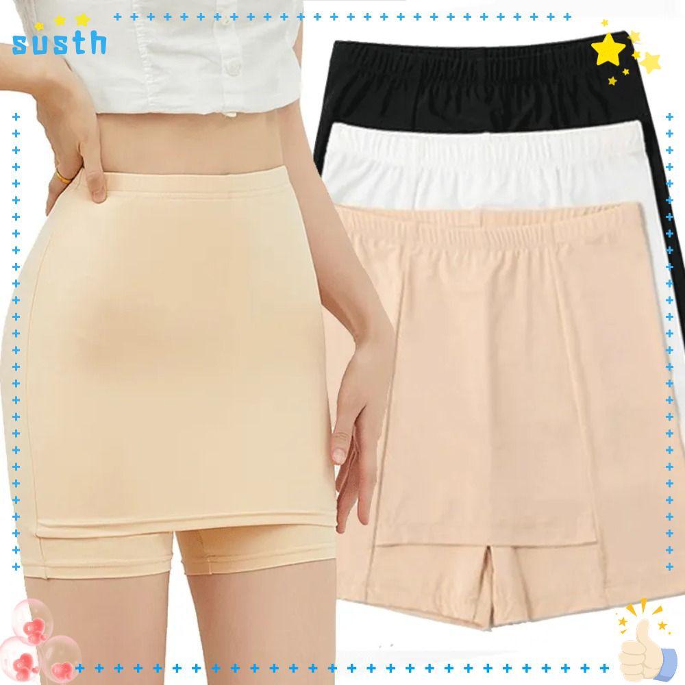 SUSTH Safety Pants, Elastic Breathable Safety Shorts, Female Women Double Layer Shorts Women Accesso