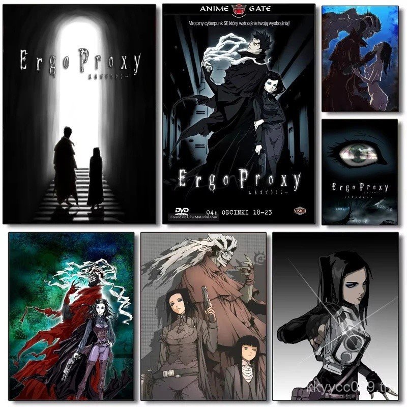 Ergo Proxy อะนิเมะโปสเตอร์ HD ศิลปะภาพวาดผ้าใบห้องนั่งเล่นหน้าแรกห้องนอนบาร์ความงามตกแต่ง ZWVF