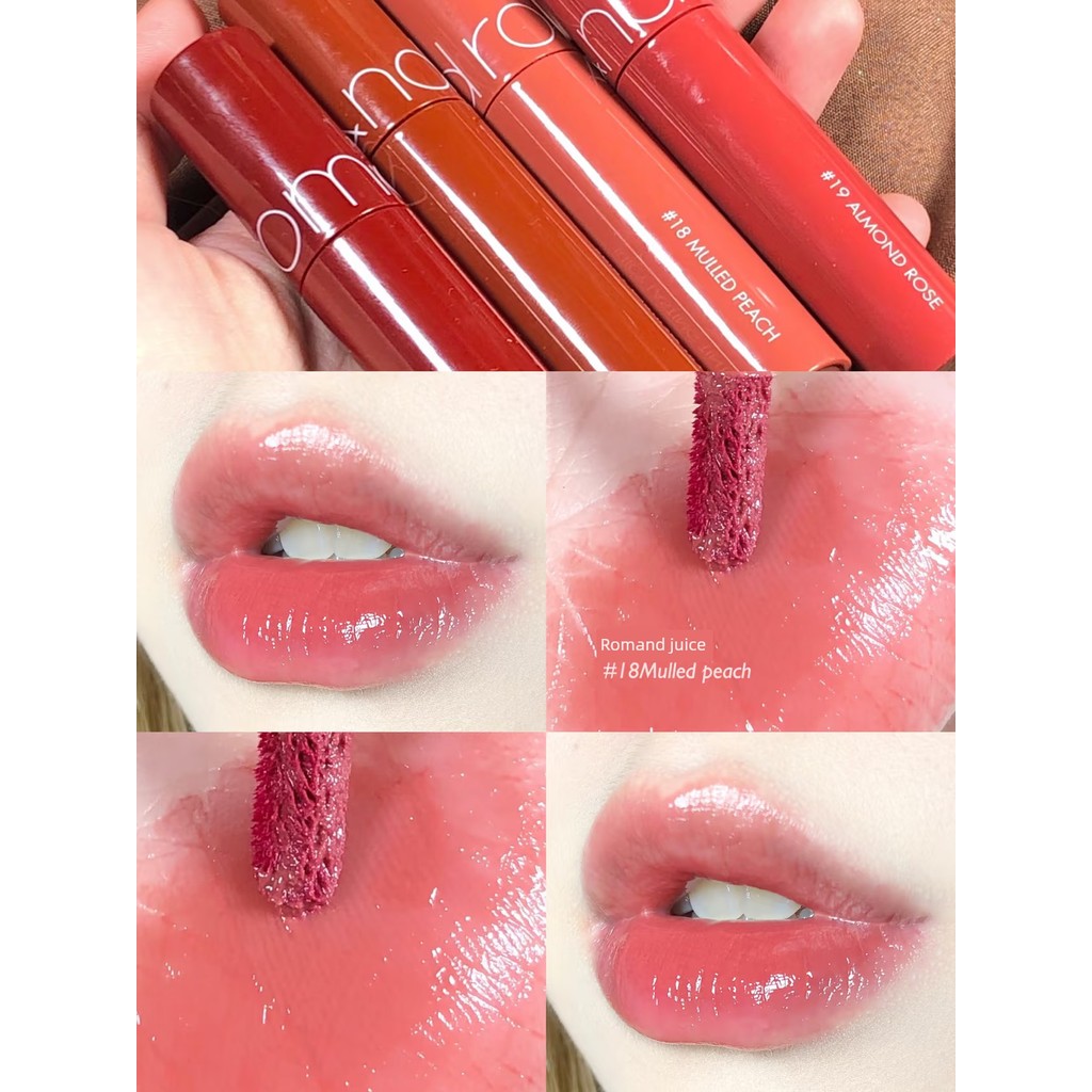 ลิปสติก ลิปกลอส ลิป ลิป ฮันนี่ Romand Mirror Water Gloss Angel Gummy Marshmallow ลิปกลอส