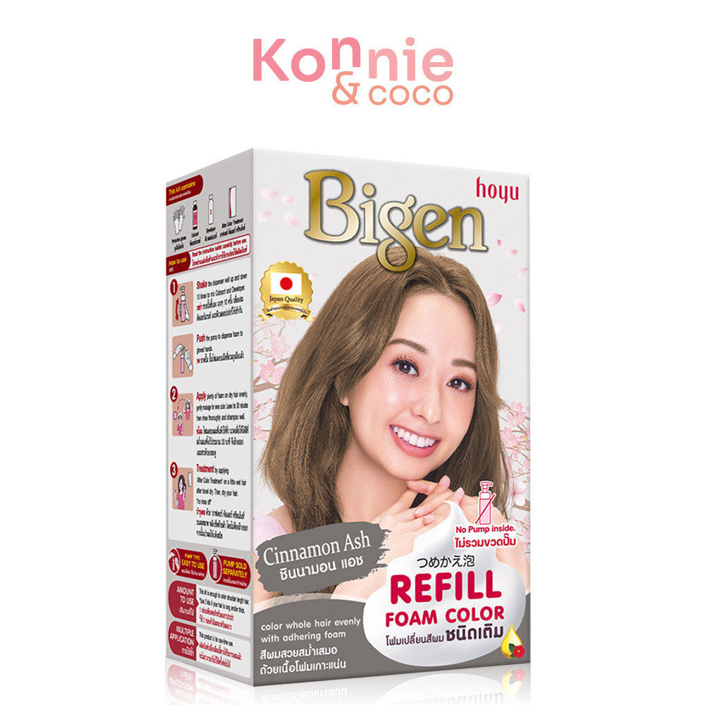 Bigen Refill Foam Color 105g #Cinnamon Ash บีเง็น ผลิตภัณฑ์ทำสีผม.
