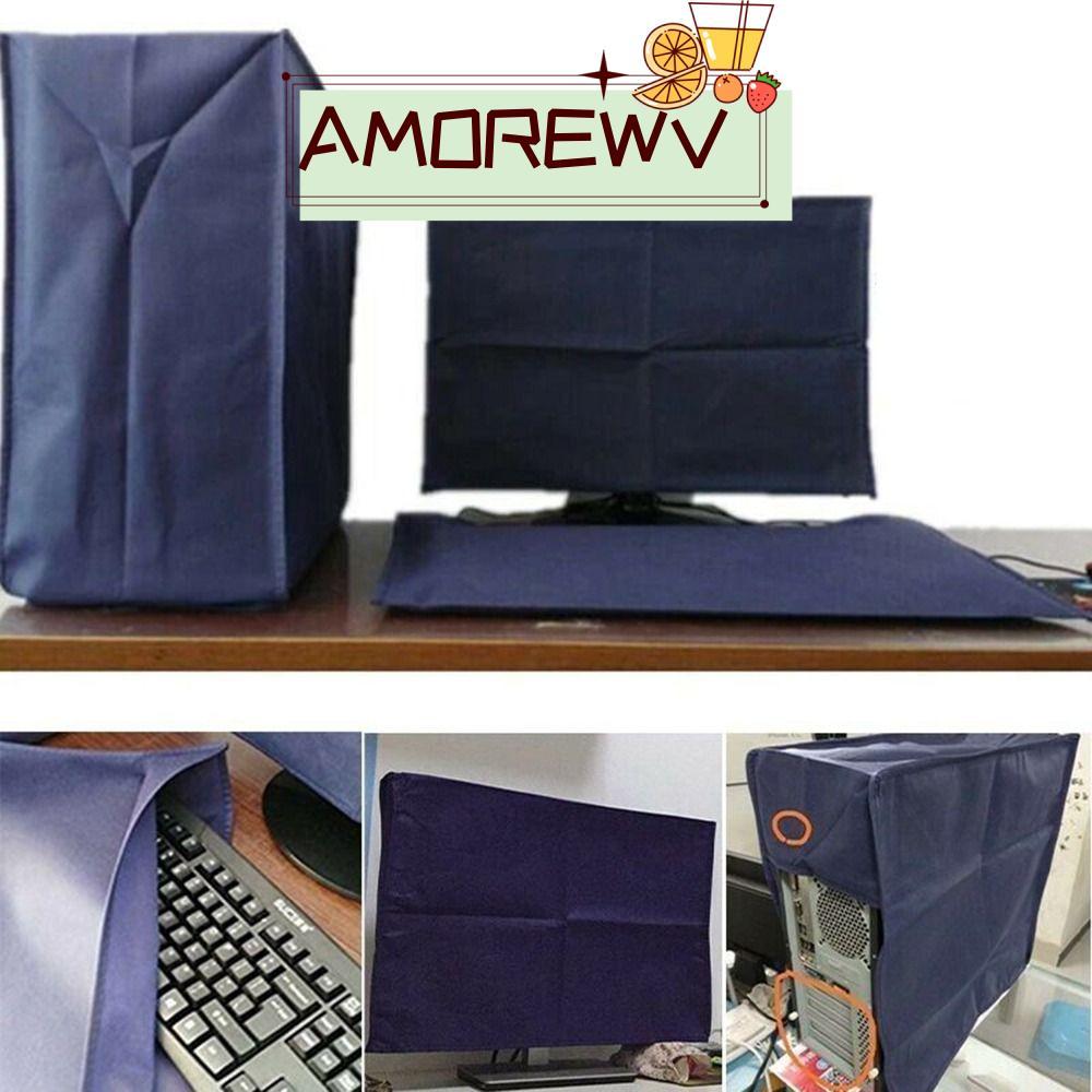 AMOR12WV 3PCS หน้าจอ LCD, Moisture-proof Blue Desktop คอมพิวเตอร์ฝุ่น, ทนทาน 19 ถึง 34 นิ้ว Breathab